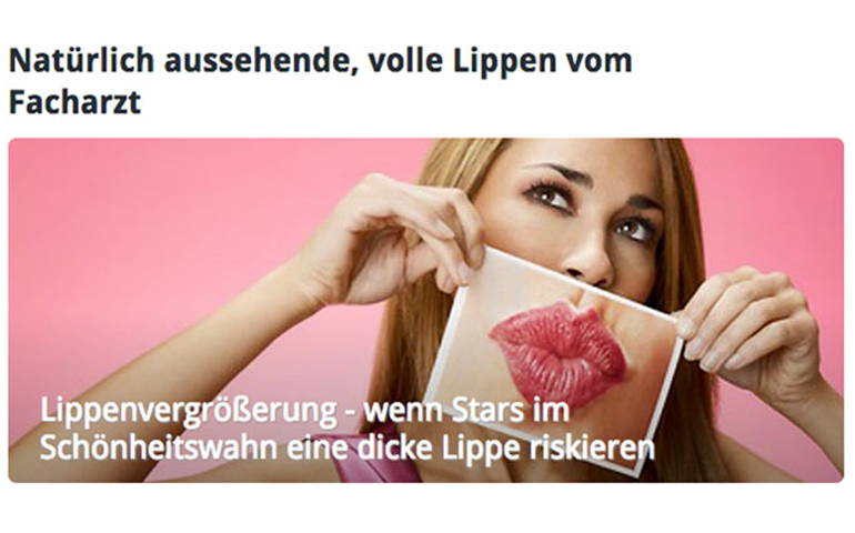 Lippenvergrößerung